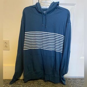 Long sleeved J Crew powdery dark blue t-shirt.